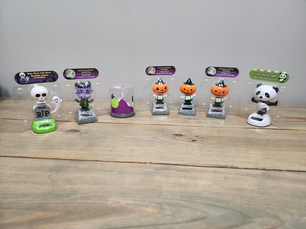 Solar Powered Dancing Bobblehead Toys-Set Of 7-HALLOWEEN